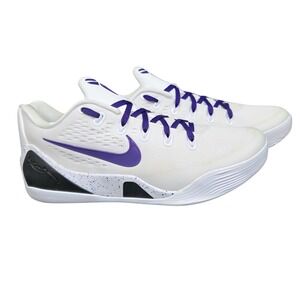 Nike Kobe 9 Elite Low EM Protro White Court Purple Basketball Shoes IH1401-100